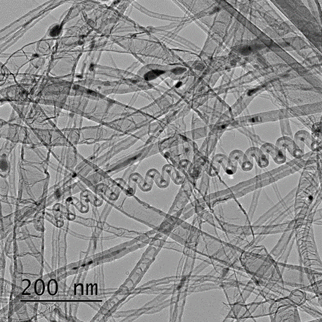 TEM image of N-doped CNT